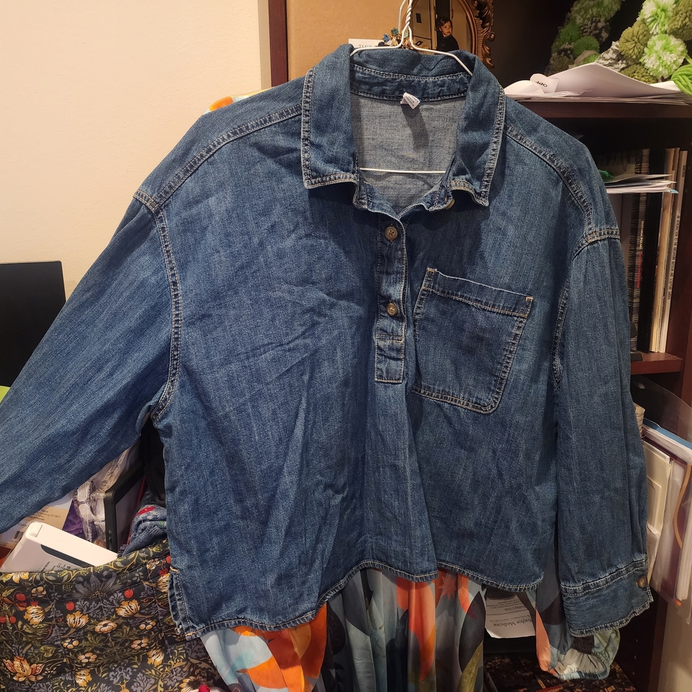 Old Navy Blue Denim Shirt